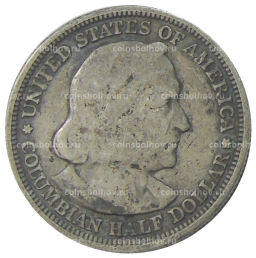 1/2 доллара (50 центов) 1893 года США Колумбийская выставка в Чикаго