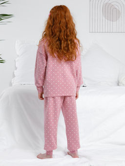 К 1581/24/розовый зефир,сердечки пижама дет