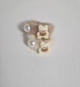 Резинки для волос меховые 60219 2шт