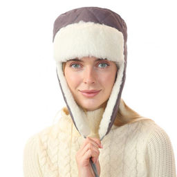 Аксессуар Шапка ALTRO ушанка арт.1181306-24/МБ розовая ракушка