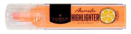 Цена за 2 шт. Маркер текстовый LOREX Aromatic RICH FRUIT.NEON 13,5 мм, оранжевый, скошенный