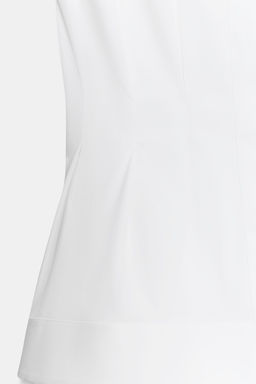 CAMISA PLIEGUES MANGA SISA ZW COLLECTION / Blanco