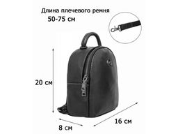 Сумка-рюкзак женский Lanotti 6610/Черный