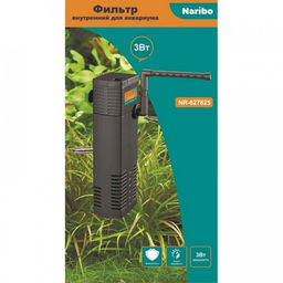 Фильтр Naribo 3Вт, 300л/ч, h.max 0,5м чёрный с флейтой NR-627825