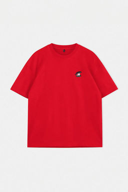 Haki Oversize/Genis Kesim Tilki Nak?sl? %100 Pamuk T-Shirt TMNSS26TS00047 - Trendyolmilla фото 7