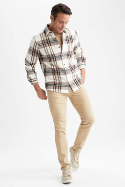 Рубашка стандартного кроя с длинным рукавом - Defacto фото 6