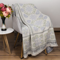 23С25-ШР/у./рул. 105*180 Плед "Васильки" цв. 6 рис. 943