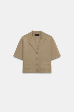 SHORT SLEEVE KNIT CARDIGAN - Zara фото 6