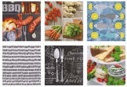 Love2art салфетки бумажные АССОРТИ 3х слойные SDD 33 x 33 12 шт. Набор №1217-03 Готовим с любовью