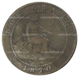 2 сентимо 1870 года Испания