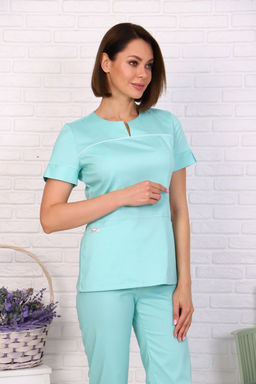 Костюм хирургический 185 CVC. Цвет: мятный - Стильб фото 7