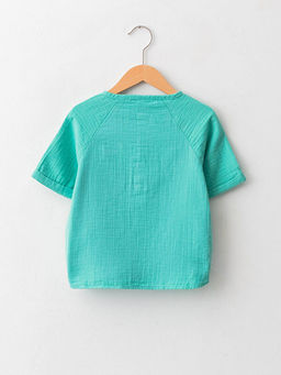 Bisiklet Yaka K?sa Kollu Pamuklu Erkek Bebek G?mlek - Waikiki фото 3