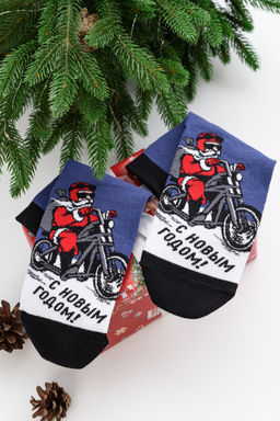 Носки мужские Санта байкер - Berchelli фото 8