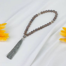 Четки из серого Агата (33 бусины)