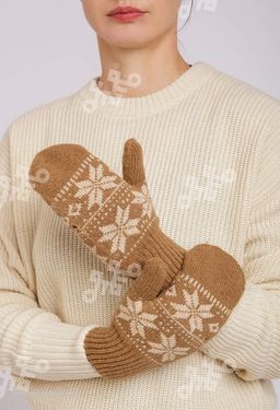 Шерстяные варежки (арт. 04115)