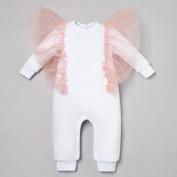 Комбинезон Крошка Я Cute, белый, рост 68-74 см