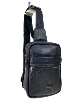 Сумка мужская из натуральной кожи, цвет черный