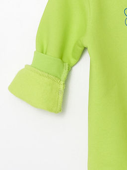 Bisiklet Yaka Bask?l? K?z Bebek Sweatshirt - Waikiki фото 3