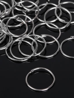 Кольцо соединительное 0.7?12 мм (набор 50 г, 360 шт.) СМ-995, цвет серебро