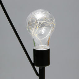 Ночник настольный Сердце LED от батареек 3хААА черный 11?16.5?36.4 см RISALUX