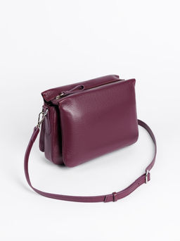 Женская кожаная сумка Richet 3280LN 603 Фиолетовый