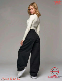 Женские широкие джинсы багги - Bruno фото 2