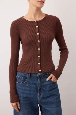 Sar? Merserize Gorunumlu Fitilli Triko H?rka TWOAW26HI00118 - Trendyolmilla фото 17