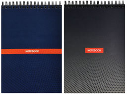 Блокнот А5 80 л. клетка INFORMAT POINT на гребне, мелованный картон, сплошной Уф-лак