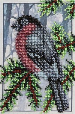 Klart набор для вышивания 8-136 Снегирь на ветке 12 х 17 см