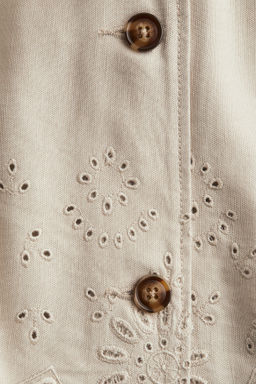 Chaqueta camisera en mezcla de lino - H&m фото 2