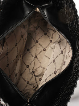 LACCOMA сумка СУ1053-0-черный эко кожа хлопок  фото 5