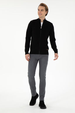 Мужской черный базовый трикотажный кардиган Неожиданная скидка в корзине - U.s. polo assn фото 11