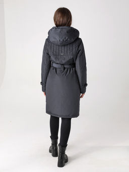 24332 Полупальто дем. графитовый - Dizzyway фото 4