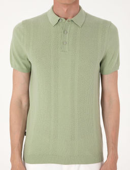A__k Haki Slim Fit %100 Pamuk Polo Yaka Triko Ti__rt - Pierre cardin фото 6