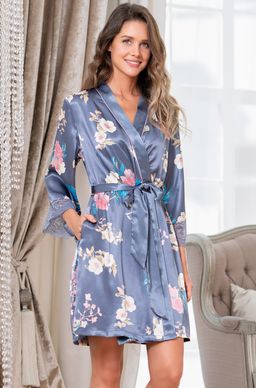 HENRIETTA 3763 Классический запашной халат Mia-Amore