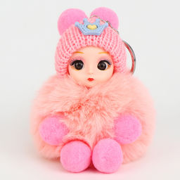 Мягкая игрушка Зимняя куколка на брелоке, 16 см, цвет МИКС