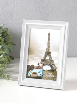 Фоторамка пластик 10х15 см "Остин" бело-серый 18,5х13,5х1,5 см