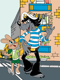 ФРЕЯ CMF-PKZ/PM-006 Набор для раскрашивания по номерам (на картоне) 40 х 30 см Ну, погоди! На прогулке