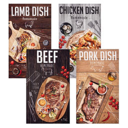 Набор полотенец Этель Meat dish 4 шт, 100% хлопок