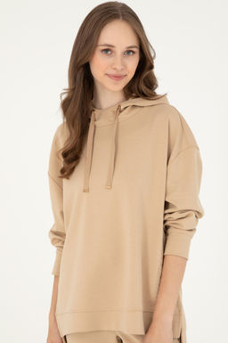 Женский свитшот песочного цвета Неожиданная скидка в корзине - U.s. polo assn фото 3