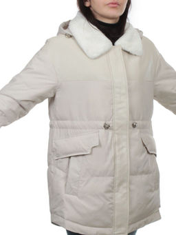 M24-212 LT. BEIGE Куртка демисезонная женская (100 гр. холлофайбер) - Fashion фото 2
