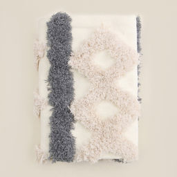 Наволочка декоративная с кисточками SL Home, 45×45 см, серая, бежевая