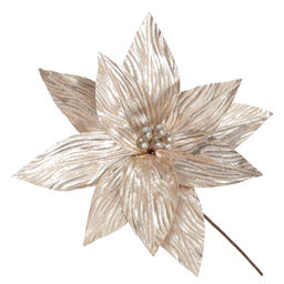 Цветок искусственный "Пуансеттия", L28 W28 H37 см