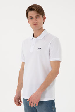 Erkek Regular Fit Polo Yaka Beyaz Basic Ti__rt Sepette S_rpriz _ndirim - U.s. polo assn фото 2