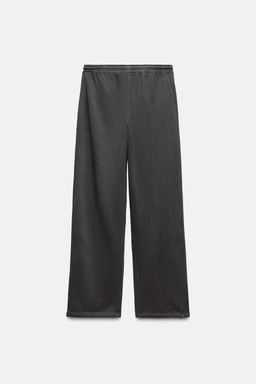 STRAIGHT PLUSH TROUSERS - Zara фото 8