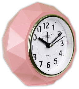 Будильник Mirron кварцевый розовый GH913-5
