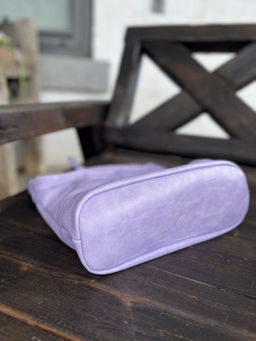 Женская сумка хобо из эко кожи 007 Фиолетовый - Cidirro фото 7