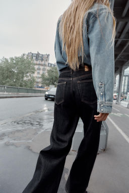 Z1975 HIGH-WAIST WIDE-LEG JEANS - Zara фото 5