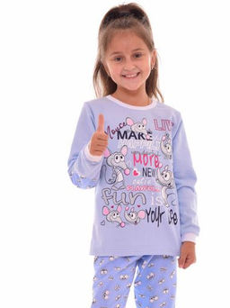 Пижама детская 7-159а (голубой)