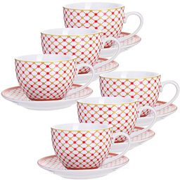 28592 Чайный набор 12пр 220мл фарфор под/уп LR(х8)